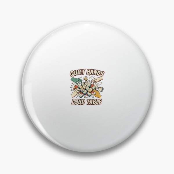 Item preview, Quiet Hands Loud Table Mahjong Game Night designed and sold by GoofyShopp.