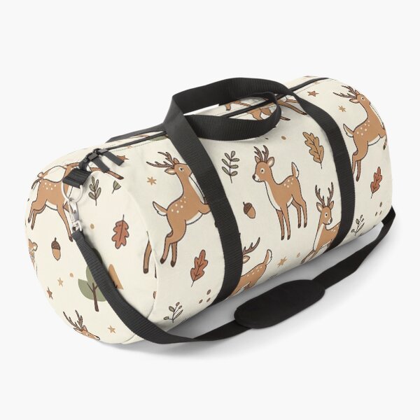 Item preview, Playful Woodland Deer in Forest Seamless Pattern Design by MNS designed and sold by ashenlocs.