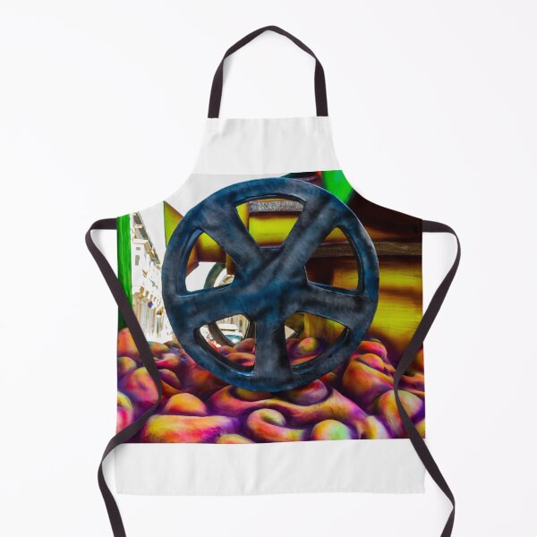 Item preview, Colorful Carnival Float Sculpture With Large Wheel and Surreal Foam Shapes in Parade designed and sold by Nmallia.
