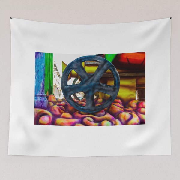 Item preview, Colorful Carnival Float Sculpture With Large Wheel and Surreal Foam Shapes in Parade designed and sold by Nmallia.