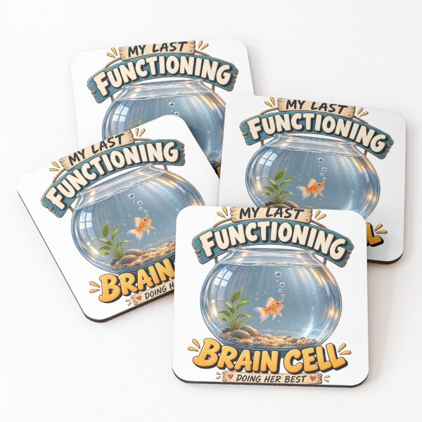 Item preview, My Last Functioning Brain Cell – Funny Goldfish designed and sold by Golden Era Studio.