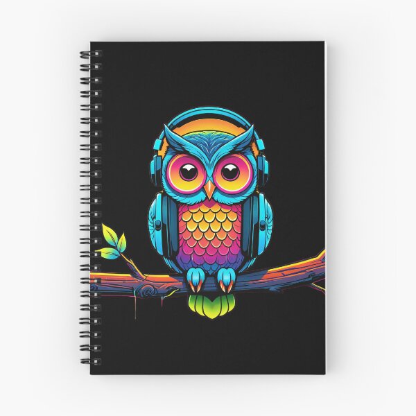 Item preview, Neon owl vibes in the dark designed and sold by RAMemory.