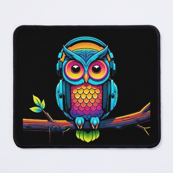 Item preview, Neon owl vibes in the dark designed and sold by RAMemory.