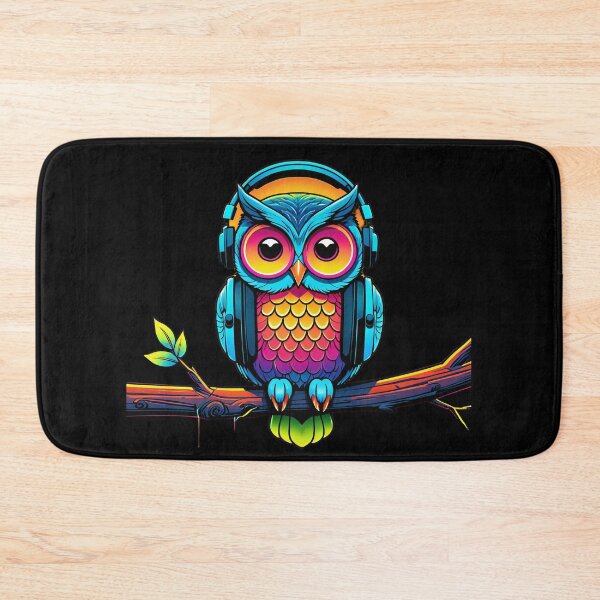 Item preview, Neon owl vibes in the dark designed and sold by RAMemory.