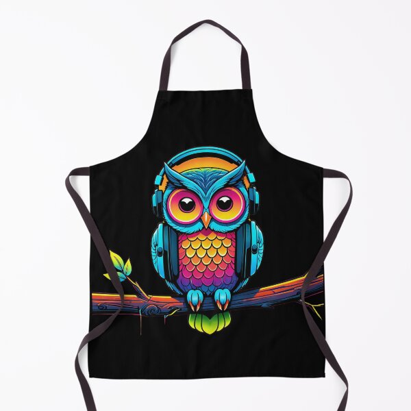 Item preview, Neon owl vibes in the dark designed and sold by RAMemory.