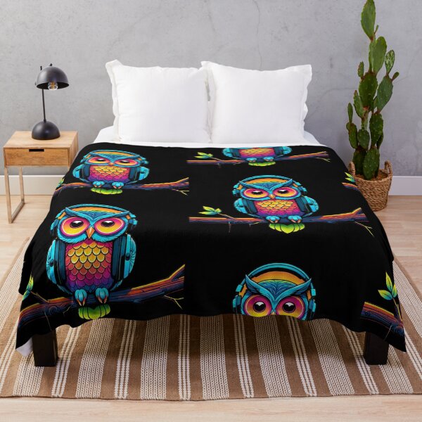Item preview, Neon owl vibes in the dark designed and sold by RAMemory.