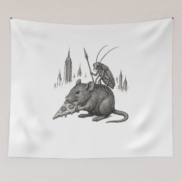 Item preview, NYC Pizza Rat Funny New York Urban Chaos designed and sold by Gbriel3.