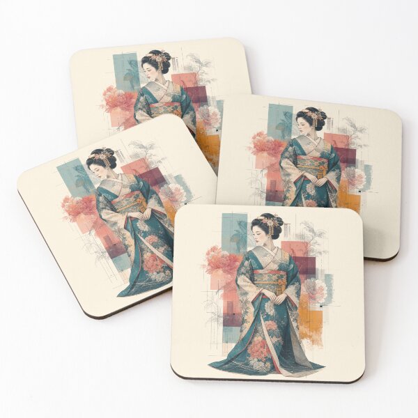 Item preview, Botanical Equilibrium: Geisha Among Peonies designed and sold by Fregoli 2D.