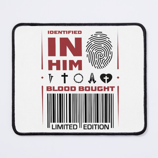 Item preview, Identified In Him Blood Bought - Christian Identity designed and sold by Bezuiden.
