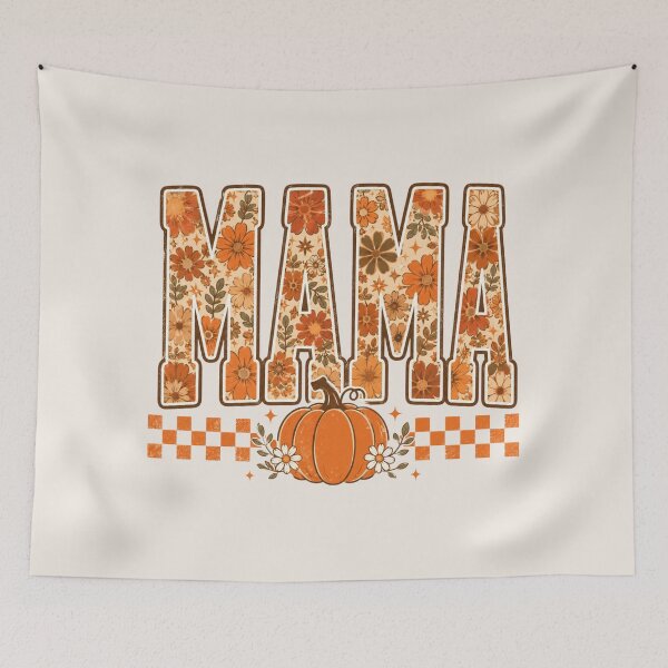 Item preview, Retro Mama Pumpkin, Fall Mama  designed and sold by Quiajia.