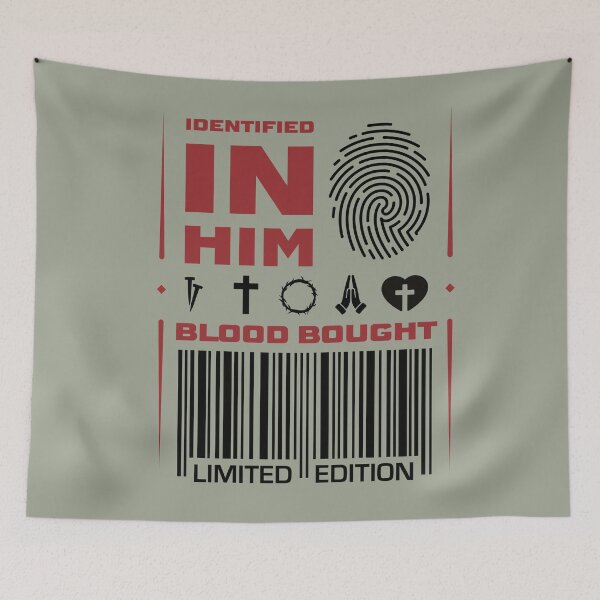 Item preview, Identified In Him Blood Bought - Christian Identity designed and sold by Bezuiden.