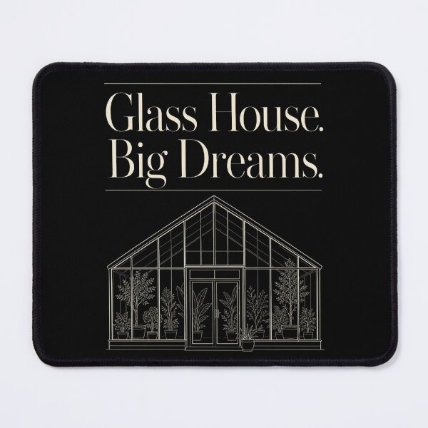 Item preview, Glass House Big Dreams | Greenhouse Lover Gift | Plant Mom Gift | MinimalisGift | Greenhouse Gardener Gift designed and sold by HooptownRV.