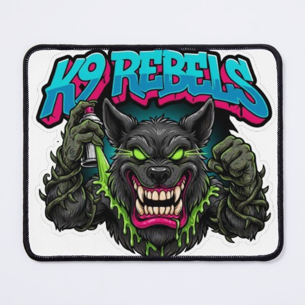 Item preview, K9 Rebels Spray Can Dog Monster designed and sold by smartlogo_factory.