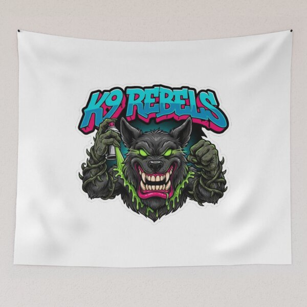 Item preview, K9 Rebels Spray Can Dog Monster designed and sold by smartlogo_factory.