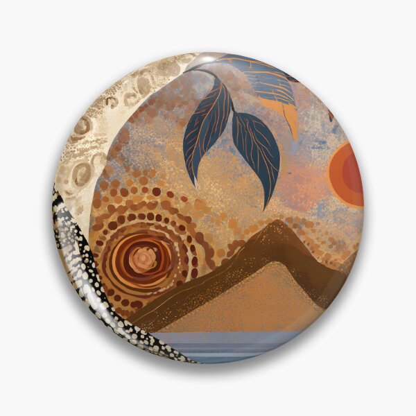 Item preview, Aboriginal Inspired Dot Art - Australian Reptile Outback Nature designed and sold by GrinGalore.