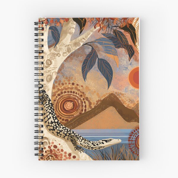 Item preview, Aboriginal Inspired Dot Art - Australian Reptile Outback Nature designed and sold by GrinGalore.