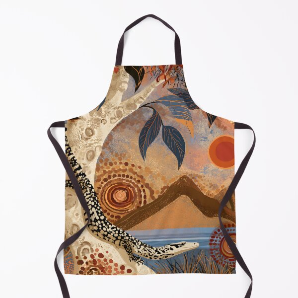Item preview, Aboriginal Inspired Dot Art - Australian Reptile Outback Nature designed and sold by GrinGalore.
