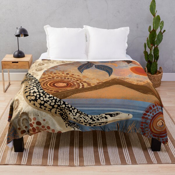 Item preview, Aboriginal Inspired Dot Art - Australian Reptile Outback Nature designed and sold by GrinGalore.