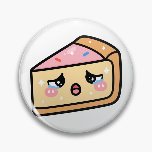 Item preview, Cute Tired Kawaii Cheesecake Cartoon | Adorable Cheesecake Sticker & Gift Design designed and sold by Rood Art Studio.
