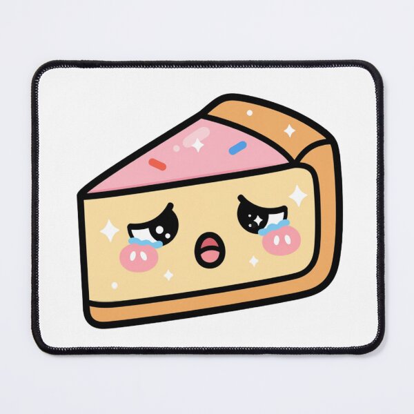 Item preview, Cute Tired Kawaii Cheesecake Cartoon | Adorable Cheesecake Sticker & Gift Design designed and sold by Rood Art Studio.