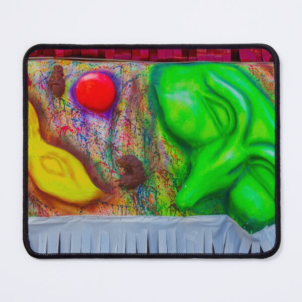 Item preview, Colorful Carnival Float With Bright Masks And Abstract Painted Backdrop At Parade Celebration designed and sold by Nmallia.