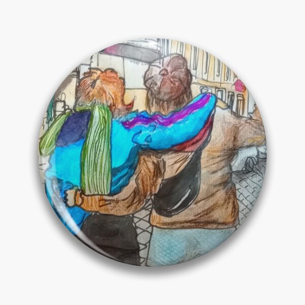 Item preview, Two Friends in the City – Urban Encounter designed and sold by UMA Urban Sketch.