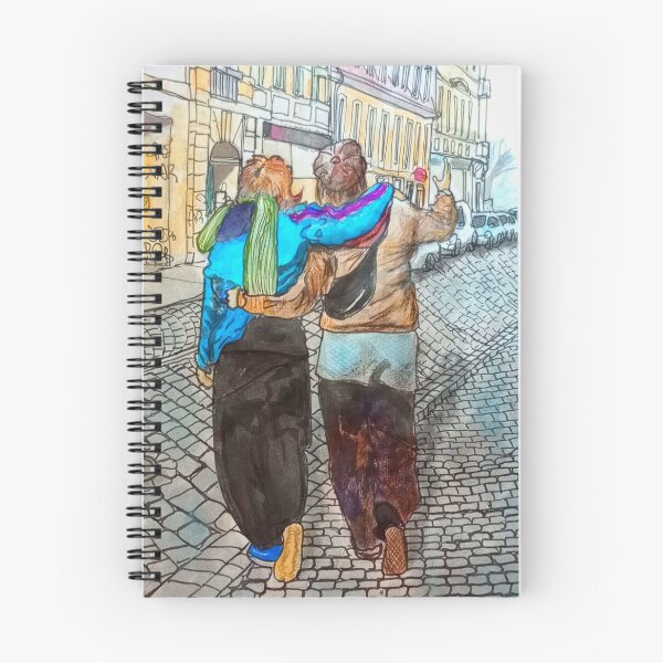 Item preview, Two Friends in the City – Urban Encounter designed and sold by UMA Urban Sketch.