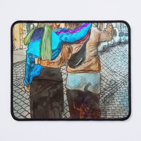 Item preview, Two Friends in the City – Urban Encounter designed and sold by UMA Urban Sketch.