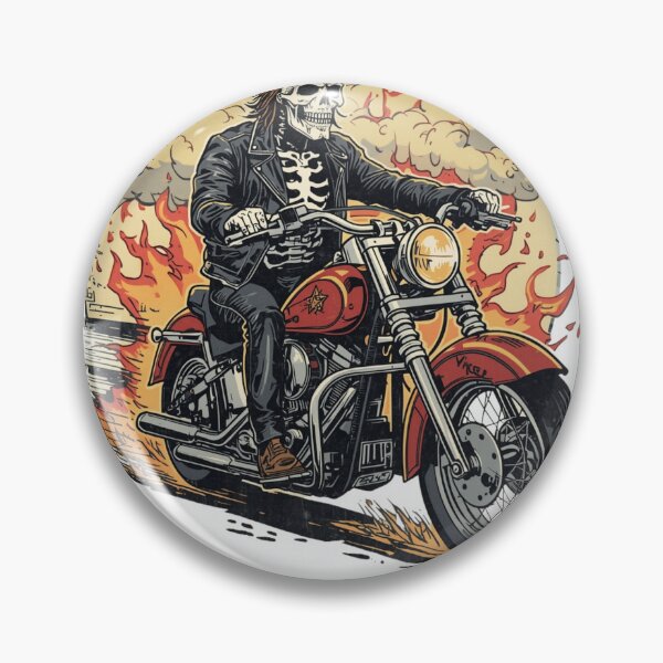 Item preview, Ghost Rider Skull Biker Art designed and sold by redblink store.