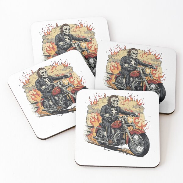 Item preview, Ghost Rider Skull Biker Art designed and sold by redblink store.
