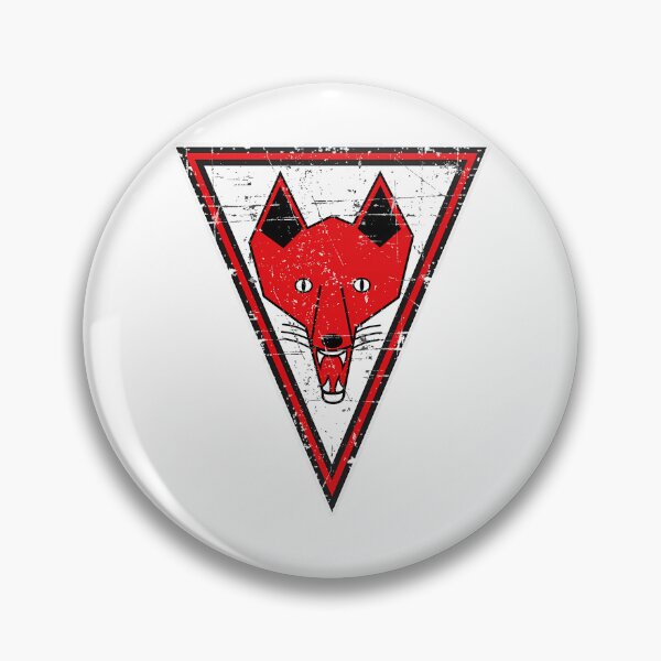Item preview, Kriegsmarine U-Boat U-255 - Grinning Fox - White Border - Grunge Style designed and sold by che-lseyhartman.