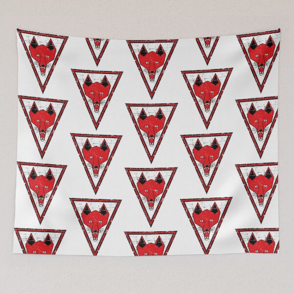 Item preview, Kriegsmarine U-Boat U-255 - Grinning Fox - White Border - Grunge Style designed and sold by che-lseyhartman.