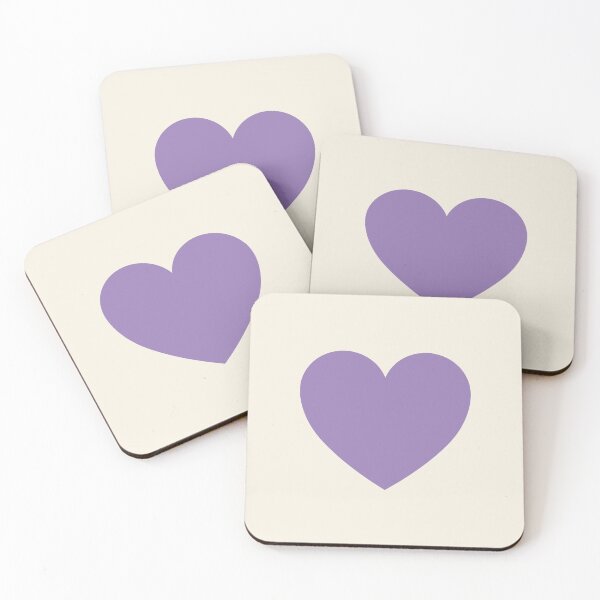 Item preview, Lavender Purple Heart Minimal Love Design designed and sold by GemsAnatomy.
