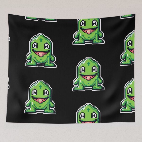 Item preview, Mischievous pixel slime creature designed and sold by RAMemory.