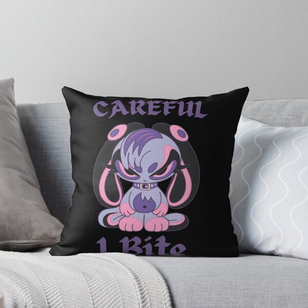 Item preview, Careful I Bite Gothic Bunny Pastel Goth Anime Aesthetic designed and sold by Side By Side Studio.