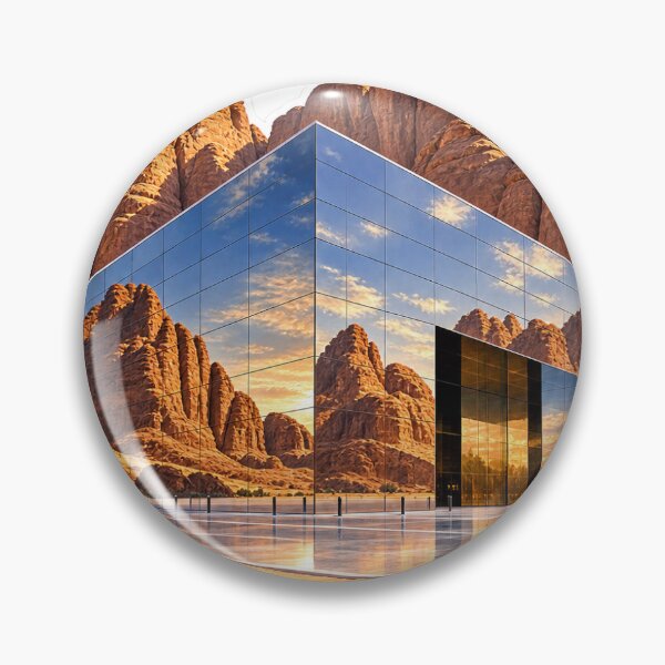 Item preview, Maraya Concert Hall AlUla Saudi Arabia | Mirrored Desert Landmark designed and sold by DesertInkArt.