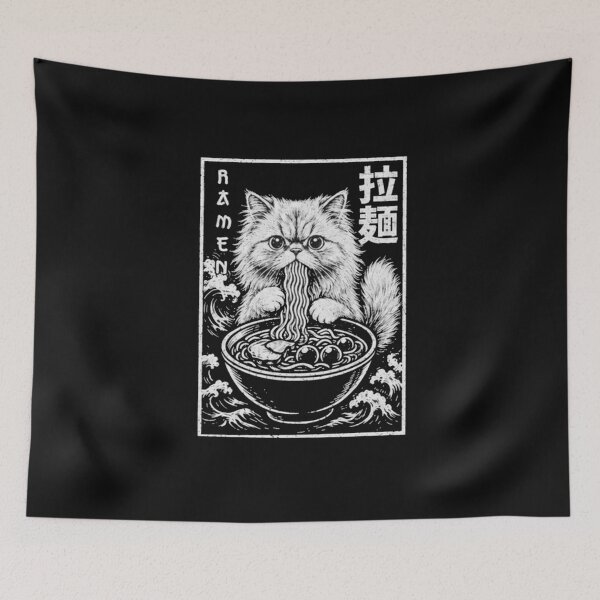 Item preview, Vintage Ramen Cat Funny Japanese Food Kids designed and sold by Gbriel3.