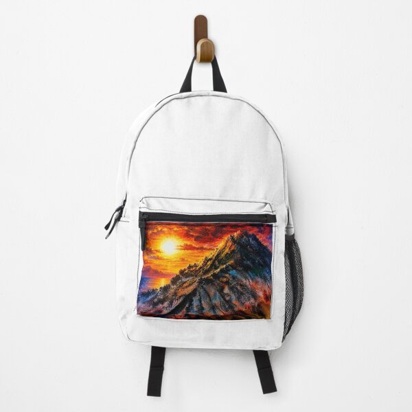 Item preview, Crimson Dusk Over Coastal Peaks designed and sold by Aquamarineelle.