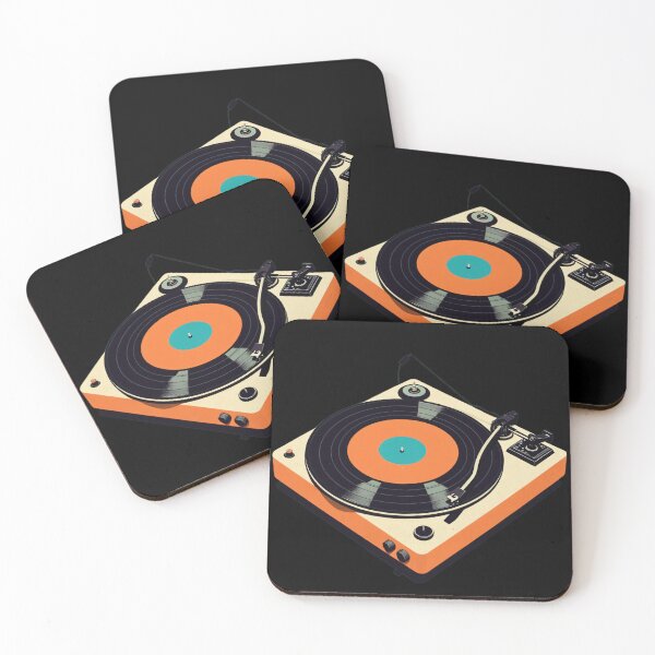 Item preview, Retro Geometric Vinyl Record Turntable Wall Art designed and sold by RAMemory.