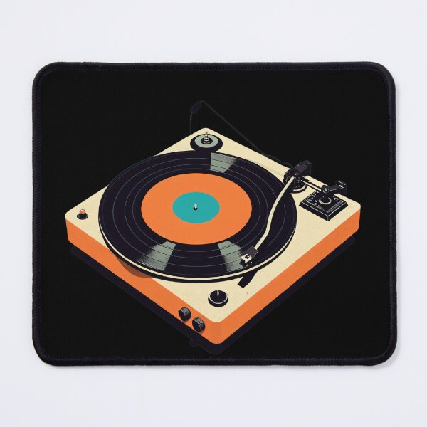 Item preview, Retro Geometric Vinyl Record Turntable Wall Art designed and sold by RAMemory.