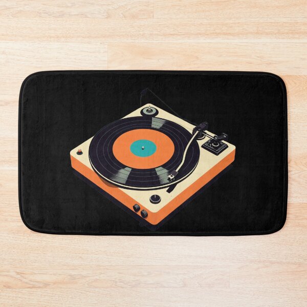Item preview, Retro Geometric Vinyl Record Turntable Wall Art designed and sold by RAMemory.