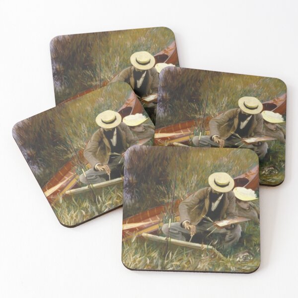 Item preview, Outdoor Wall Art, Impressionist Landscape Painting, Boating Scene, Nature Lover Decor designed and sold by RickE.