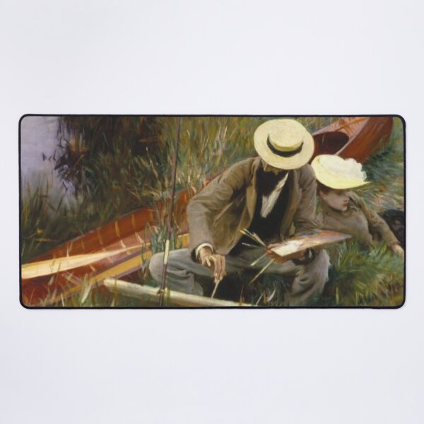 Item preview, Outdoor Wall Art, Impressionist Landscape Painting, Boating Scene, Nature Lover Decor designed and sold by RickE.