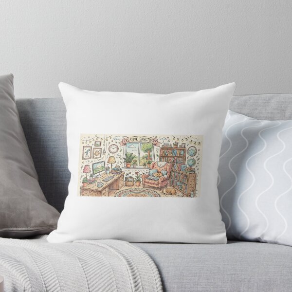 Item preview, Cozy Creative Sanctuary Doodle Illustration designed and sold by Ak-art-shop.