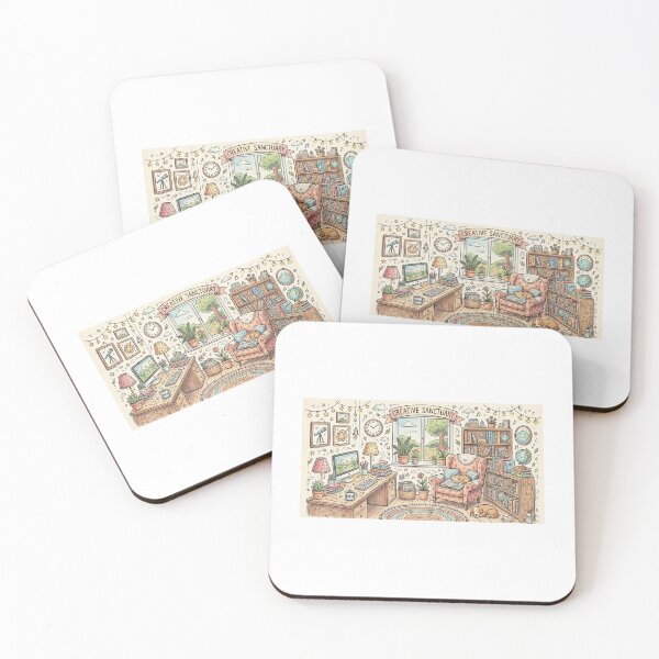 Item preview, Cozy Creative Sanctuary Doodle Illustration designed and sold by Ak-art-shop.