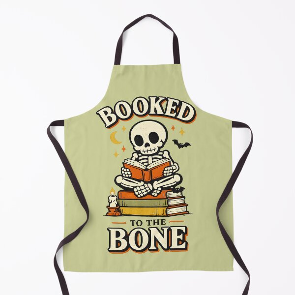 Item preview, Booked to the Bone Skeleton Reading Dark Academia Halloween Design designed and sold by MAD's Recreation Studio.