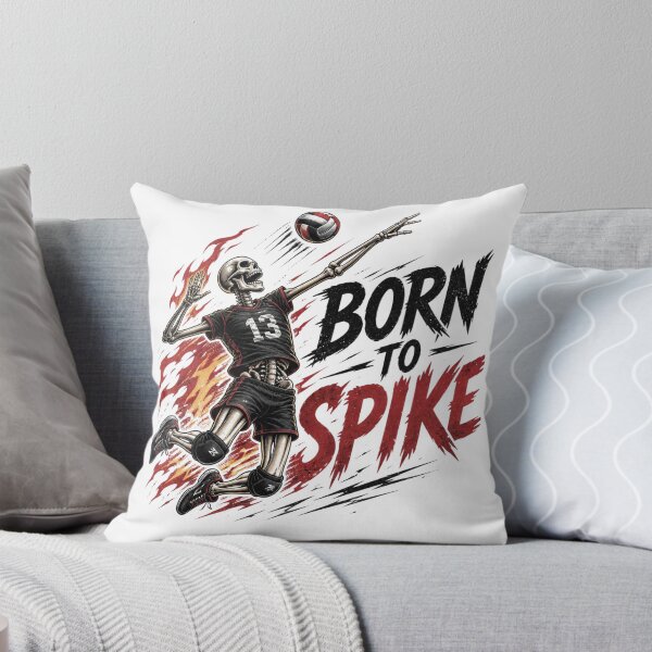 Item preview, Born to Spike Volleyball Skull designed and sold by redblink store.