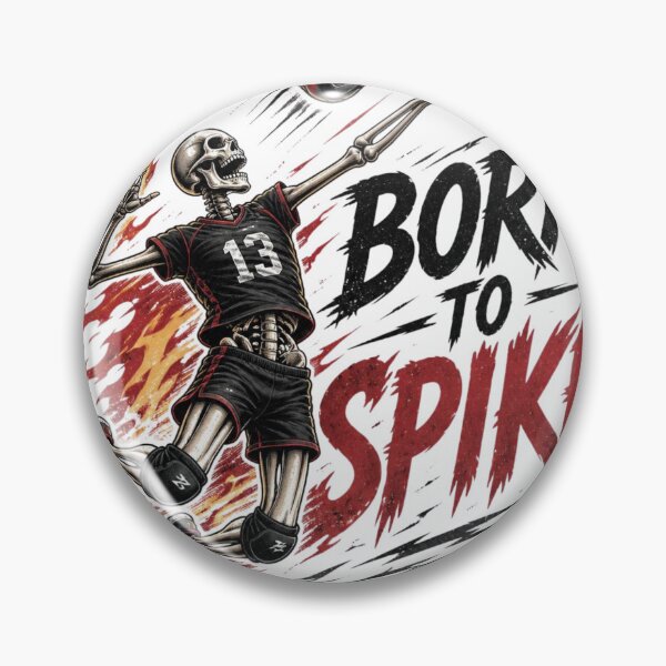 Item preview, Born to Spike Volleyball Skull designed and sold by redblink store.