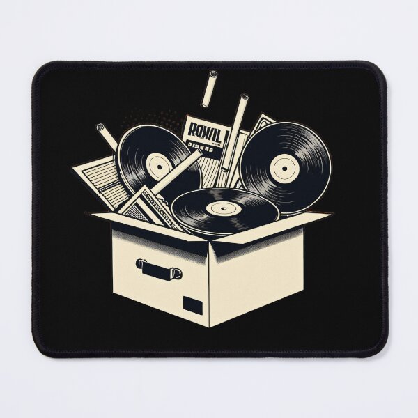 Item preview, Vinyl Records Smoking Box Parody designed and sold by RAMemory.