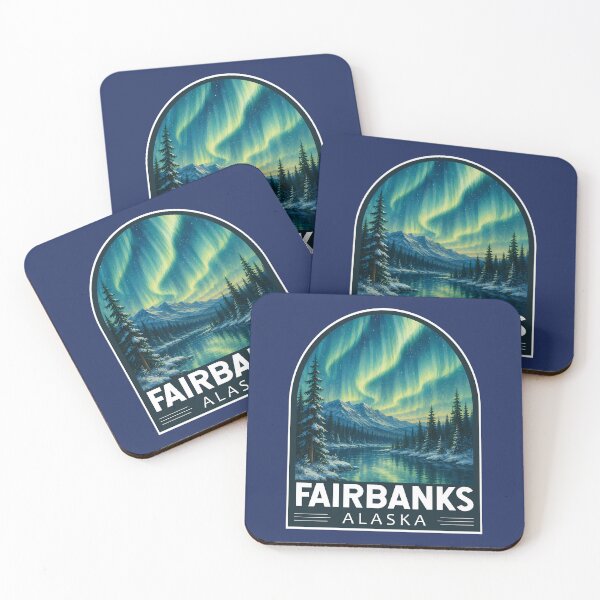 Item preview, Fairbanks Alaska Travel Art Emblem designed and sold by KrisSidDesigns.